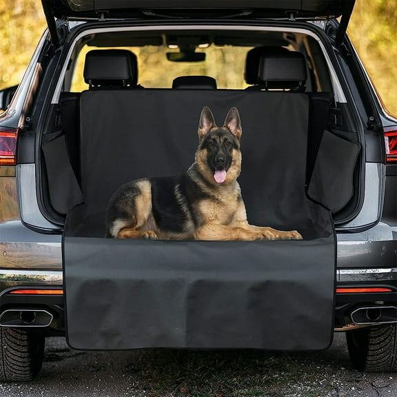 CCWADH Cargo Liner for Dog Car Seat Cover for Pets Waterproof Cargo Cover Dog Seat Mat for Cars Truck, Non-Slip,Universal Fit, Black