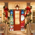 CCWADH Christmas Couplets Door Curtains Party Decorations with