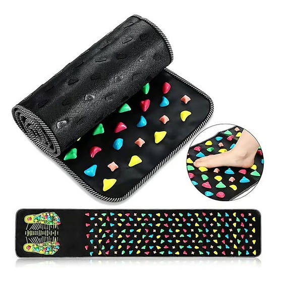 CCWADH Foot Massage Mat with Reflexology Stones, Acupressure Mat for Relaxation Circulation, Large Size Yoga Mat for Home