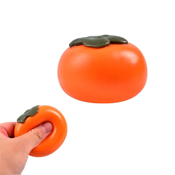 CCWADH Fruit Stress Relief To|ys Persimmon Stress Balls Fidget To|ys for Adults Relief Mini Squeeze Fruit Party Favors Cute and Fun for Birthday, Summer, Office, Stuffer Gifts