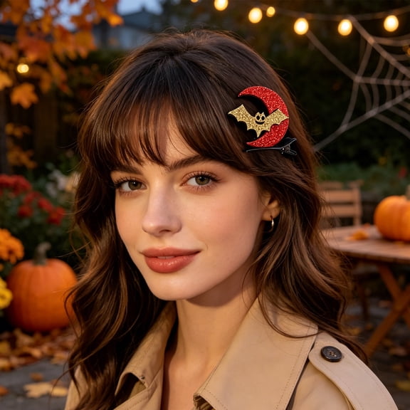 CCWADH Halloween Hair Clips for Girls - Cute Pumpkin & Ghost Barrettes for Party Dress-Up, Secure Hold & Comfortable Styling for Festive Occasions