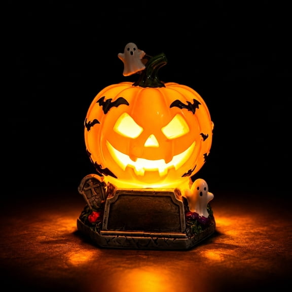CCWADH Halloween Lamp - Handcrafted Gothic Table Lamp, Spooky Night Light for Bedroom, Bar, Party Decor, Perfect for Halloween Enthusiasts and Home Decor Gift