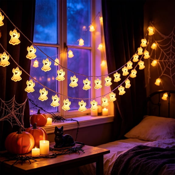 CCWADH Halloween String Lights - Waterproof LED Decorative String Lights for Indoor/Outdoor Use - Perfect for Parties, Home Decor, and Themed Events