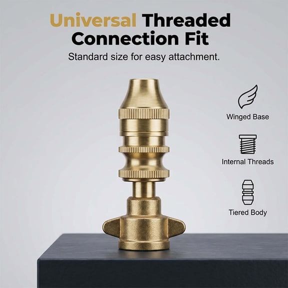 CCWADH High-Pressure Brass Sprayer Nozzle - Adjustable Mist & Stream for Orchards and Farms - Durable, Rust-Resistant Design for Gardening Tasks