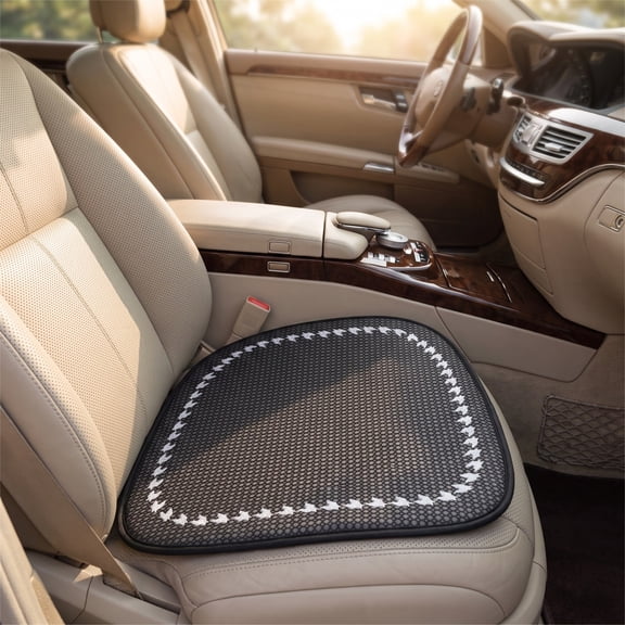 CCWADH Houndstooth Car Seat Cushion with Honeycomb Mesh for Breathable Comfort - Ergonomic Design for Cars, SUVs, Trucks, and Office Chairs