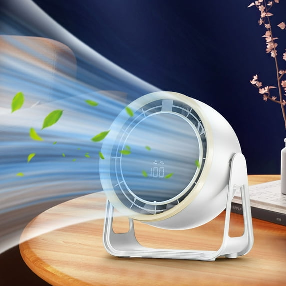 CCWADH Portable Camping Fan, Rechargeable Battery Operated Fan, Outdoor Beach Tent Fan with 100 Gear Hook, Personal USB Table Fan for Camping Accessories, Yellow