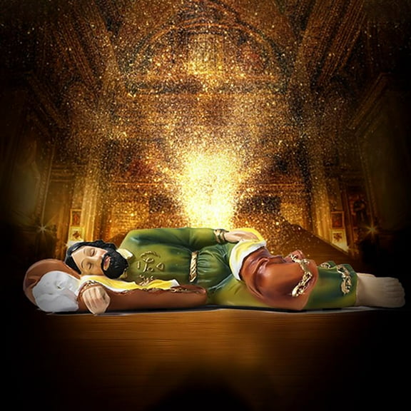 CCWADH Sleeping Saint Joseph Statue - Hand-Painted Religious Figurine for Home Décor & Spiritual Inspiration - Perfect Gift for Faith-Based Occasions