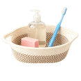 thumbnail image 1 of CCWADH Woven Cotton Rope Storage Basket with Handles for Organizing Shelves Closet Clothes Toy Baskets Box Bin Decorative Rectangle Basket Gift Basket Empty, 1Pack, Beige, 1 of 7