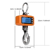 CCWEIGH Digital Crane Scale, Capacity 2200lbs/1000kg, Division 4oz/100g, Industrial Hanging OCS Scale with Aluminum Case