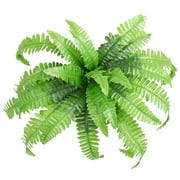 CCYDFDc Artificial Ferns for Outdoors, Large Long Silk Artificial Boston Fern Fake Ferns Potted Faux Bush Plants for Home Garden Porch Window Decoration