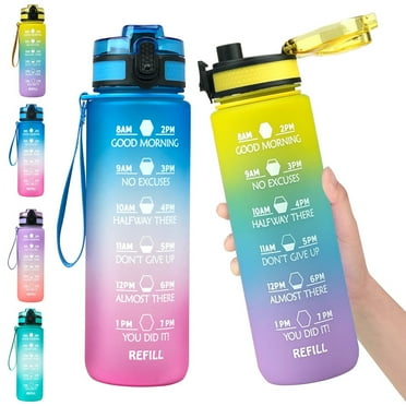 CCYDFDc Personalized Water Bottles, BPA Free Outdoor Sports Water Bottle Portable Leak Proof Hiking Camp Bottle