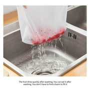 CCYDFDc Self-standing Draining Bags, Family Simple Sink Strainer Bags Disposable Kitchen Drain Drainer Bag Reusable Plastic Rubbish Garbage Waste Pouch
