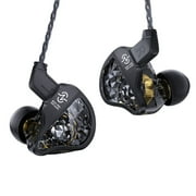 سماعات رأس CCZ BC01 Pro in Ear Monitor،غطاء من سبائك الزنك 1DD+1BA، سماعة أذن HIFI IEM هجينة، سماعات أذن سلكية مع كابل قابل للفصل لمغني الألعاب والموسيقيين، أسود، بدون ميكروفون