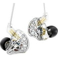 thumbnail image 1 of CCZ NC02 in Ear Monitor Headphones, in Ears for Singers, Deep Bass Wired Gaming Earbuds, Dynamic Dual Driver DD IEM Earphones, IEMs for Gaming Musincian Drummer, Tangle-free Cable, 1 of 11