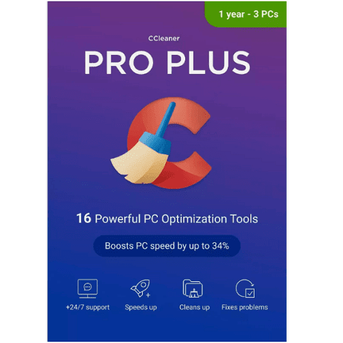 CCleaner Professional Plus - 1-Year | 3-PC - Global - Walmart.com