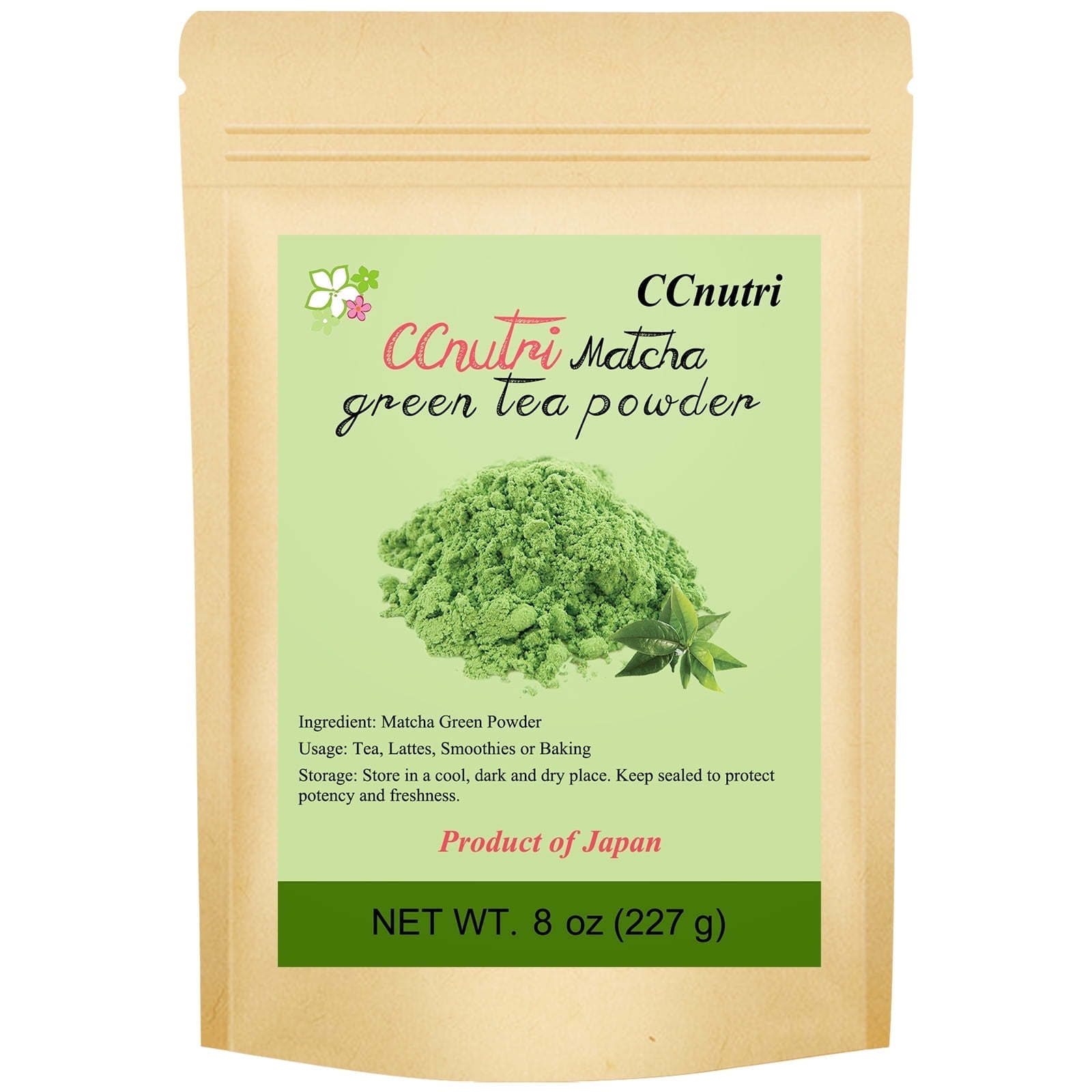 CCnutri Natural Matcha Green Tea Powder 8oz