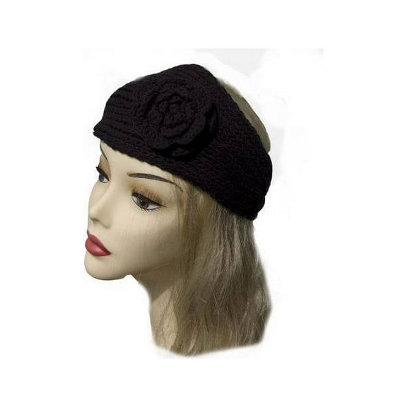 CCross Womens Cotton Headband Headwrap Hat Cap  Black