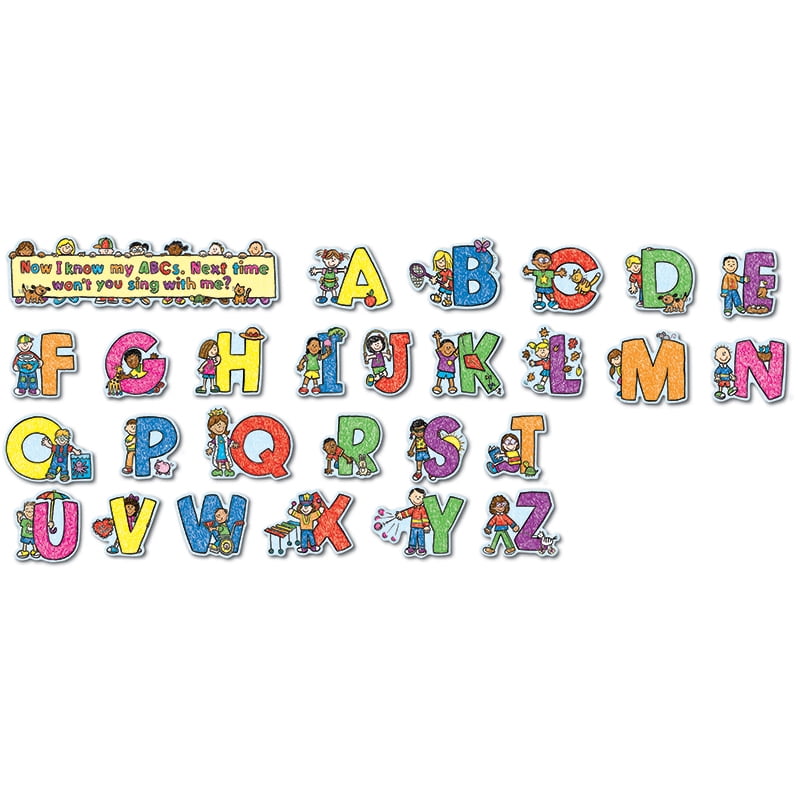CD-110069 - Alphabet Kids Mini Bulletin Board Set by Carson Dellosa