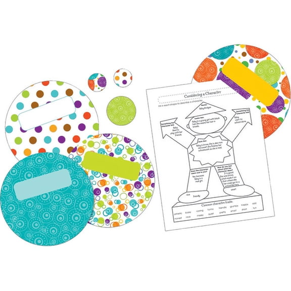 CD-110211 - Calypso Dots Bulletin Board Set by Carson Dellosa