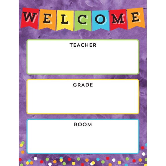 CD-114238 - Celebrate Learning Welcome Chart by Carson Dellosa ...