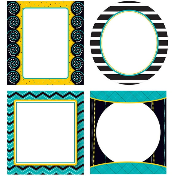 CD-120149 - Black, White & Bold Cut-Outs by Carson Dellosa