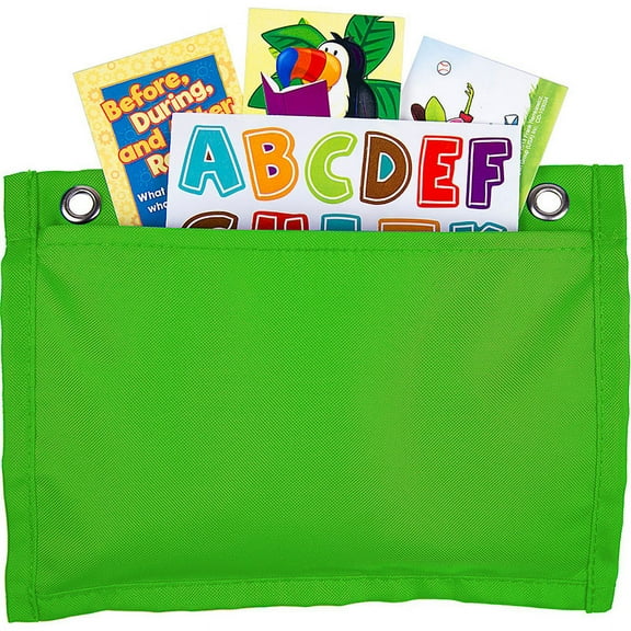 CD-158564 - Magnetic Board Buddies: Lime Pocket Chart Pocket Chart by Carson Dellosa