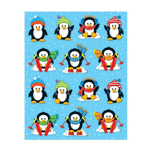 CD-168034 - Penguins Shape Stickers, 84 Stickers by Carson Dellosa