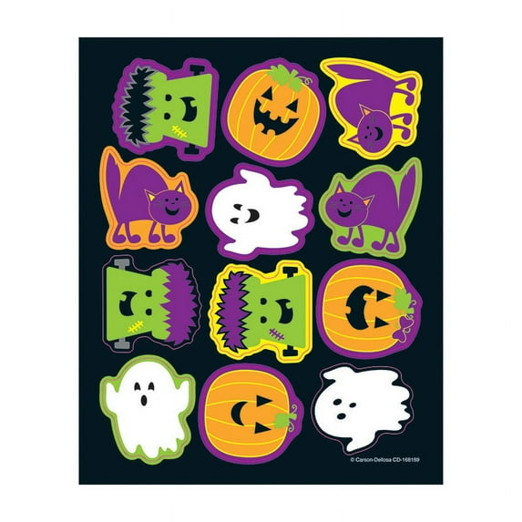 CD-168189 - Halloween Shape Stickers by Carson Dellosa