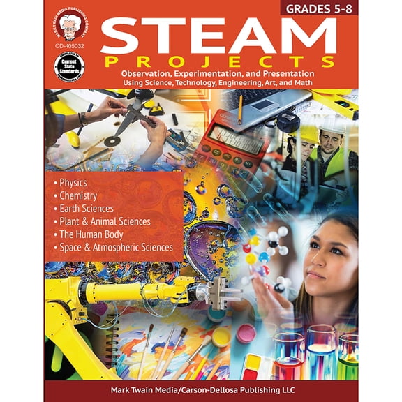 CD-405032 - STEAM Projects Workbook by Carson Dellosa