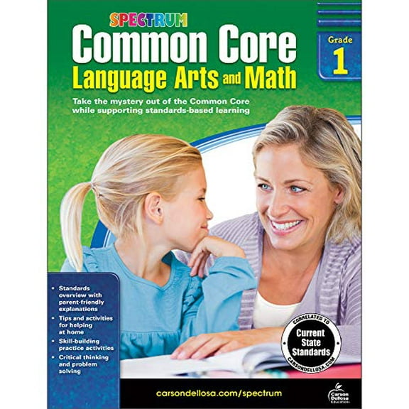 Pre-Owned Common Core Language Arts and Math, Grade 1 (Paperback) 1483804496 9781483804491