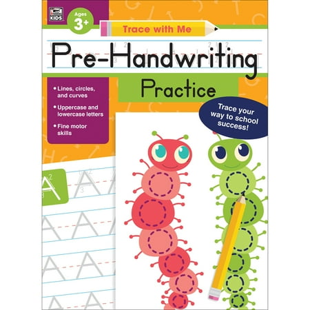Thinking Kids Trace with Me: Pre-Handwriting Practice Activity Book (128 pages) Grade PK-2