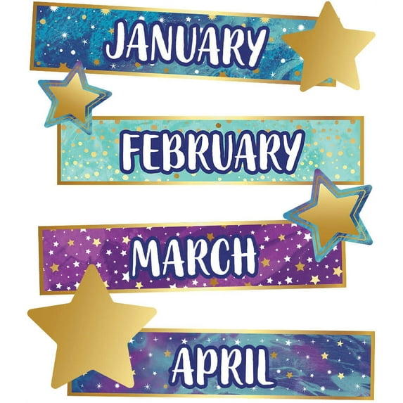 CD CARSON-DELLOSA PUBLISHING GROUP Months of the Year Bulletin Board Decorations, 35 Count