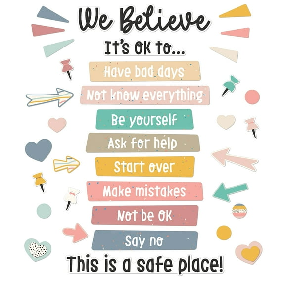 CD CARSON-DELLOSA PUBLISHING GROUP We Belong Motivational Bulletin Board Decorations, 82 Count