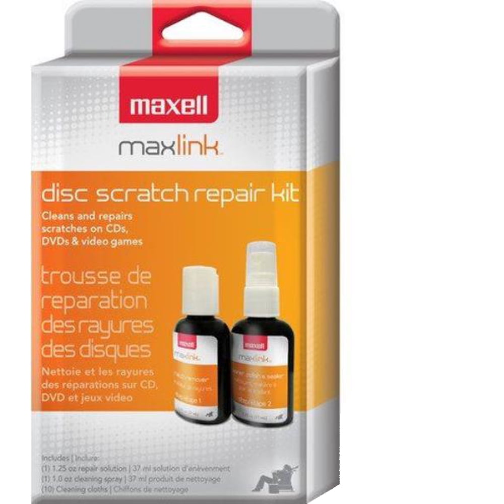Maxell Cd And Cd-rom Scratch & Repair Kit Mxlcd335 - Walmart.com