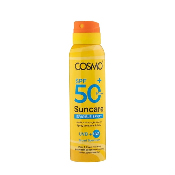 CD COSMO DESIGNS Suncare Invisible Spray SPF 50 Pa+++ 150ml | 5.07 fl.oz UVB/UVA Protection | Water & Sweat Resistant Antioxidant Enriched (Vitamin E) | Blue Light Protection | for Unisex