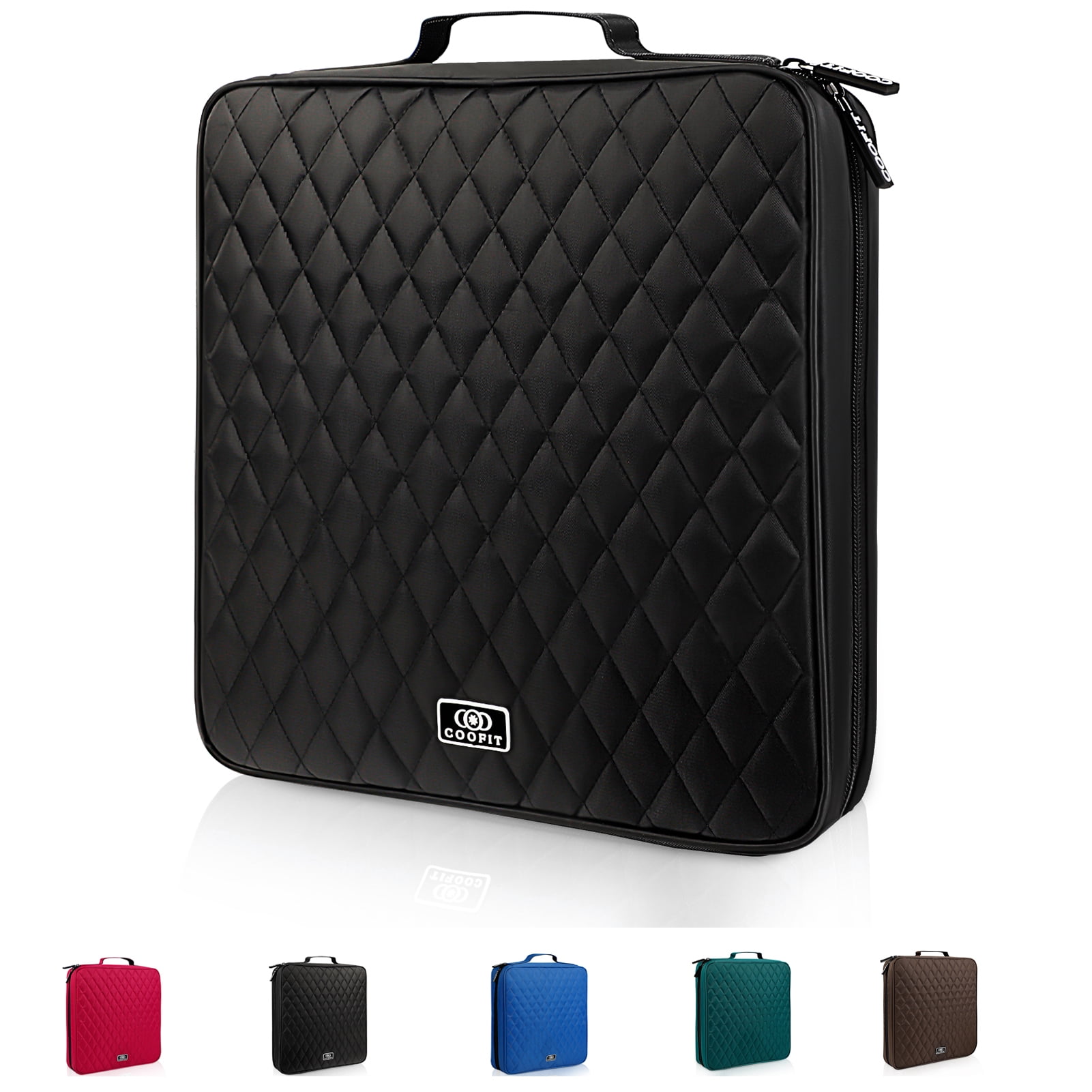 Nylon CD/DVD Case, 160 Capacity Heavy Duty Disc Organizer