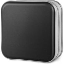 CD Case, 40 Capacity CD/DVD Case Holders Wallet Hard  DVD Disc Cases Storage Binder for   Office Travel (Black)