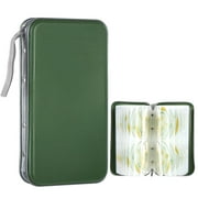 CD Case 80 Capacity Hard Shell DVD Case VCD Binder Wallet Storage Organizer Booklet