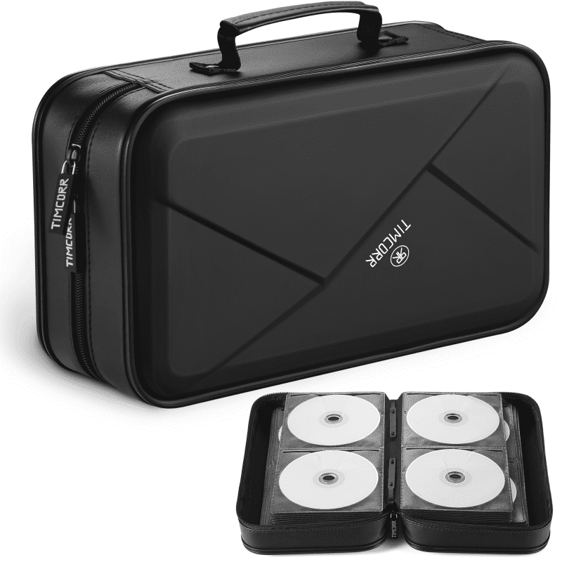 CD Case DVD Holder Storage, 144 Capacity DVD Cases Organizer