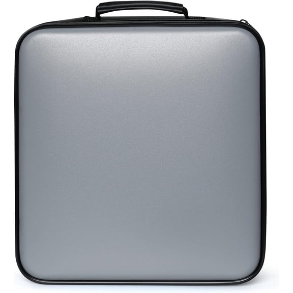 CD Case DVD Storage Case: 432 Capacity Hard DVD Case Holder Organizer Portable CD Wallet Binder Disc Holder Folder Blu Ray Album Sleeves for Travel | Audio Music (Grey)