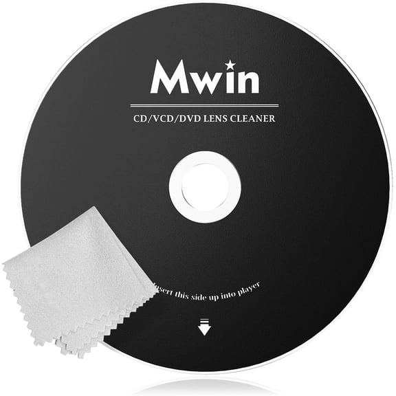 CD Cleaner Disc for CD Player Safe and Effective Laser Lens Cleaning Disc CD/VCD/DVD Player Lens Cleaner Set for Car and Home