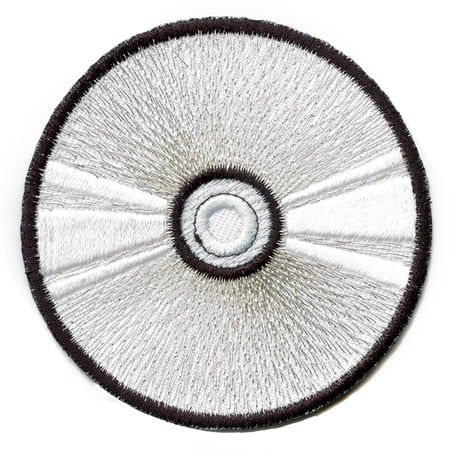 CD Compact Disc Patch Music Audiophile Embroidered Iron On