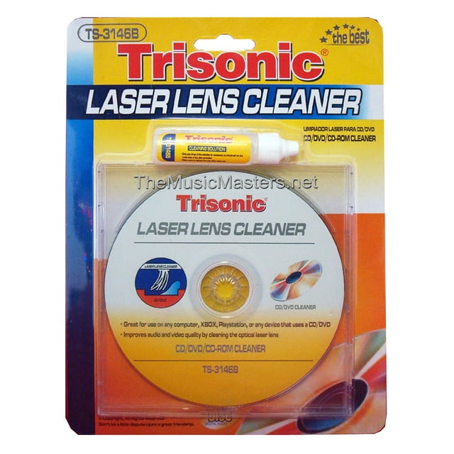 CD DVD BluRay Player Laser Lens Cleaner Cleaning Disc w/ Fluid Xbox