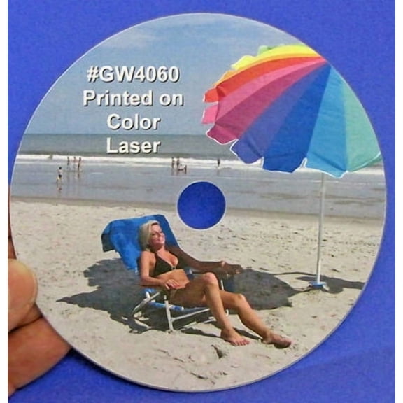 CD DVD Blu-ray Full Face Laser Gloss Disc Labels 50 sheets 100 labels 2up GW4060