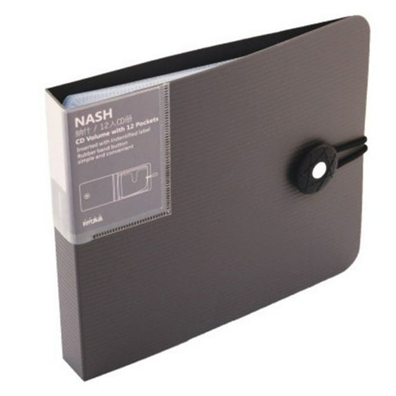 CD DVD Discs Storage Bag Package with Buckle Closure Store 12 Pcs CD