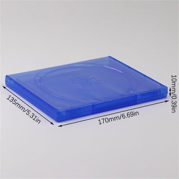 CD DVD Discs Storage Box CD Game Case Protective Box Game Disk Holder Disk Case (2pcs)