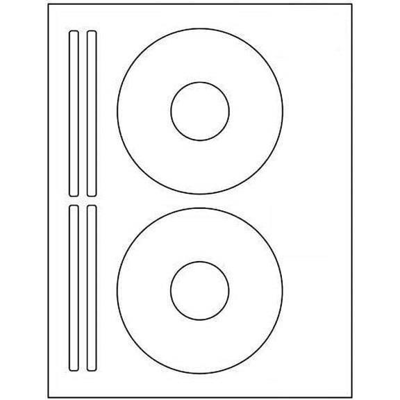 CD/DVD LabelsBrand. Compatible 5931 Size Laser and Ink Jet Compatible Bright White Matte Finish. (1000 Sheets/2000 Labels)$$Office