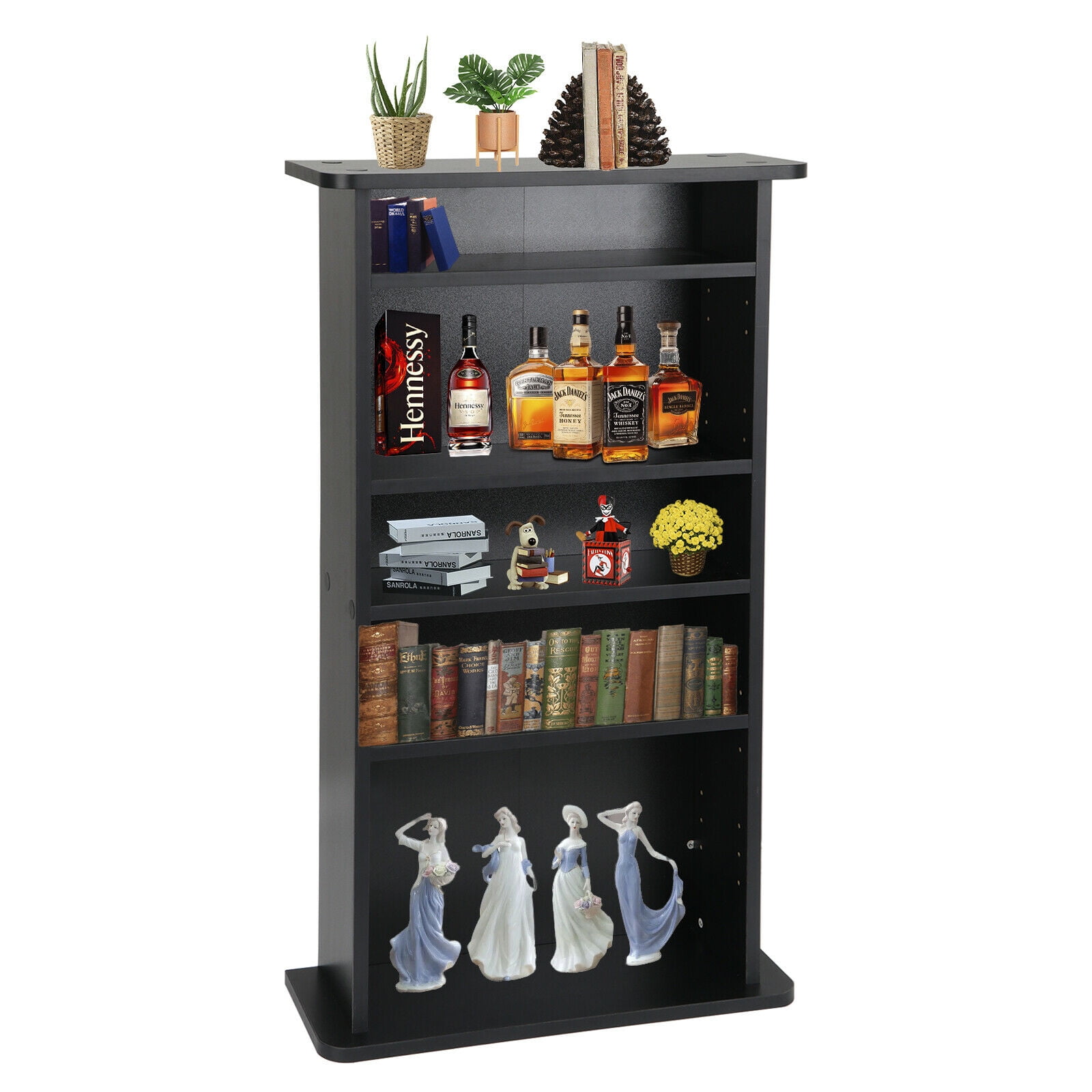 CD DVD Multimedia Storage Rack 36 x 19 x 7" Black CD Racks for