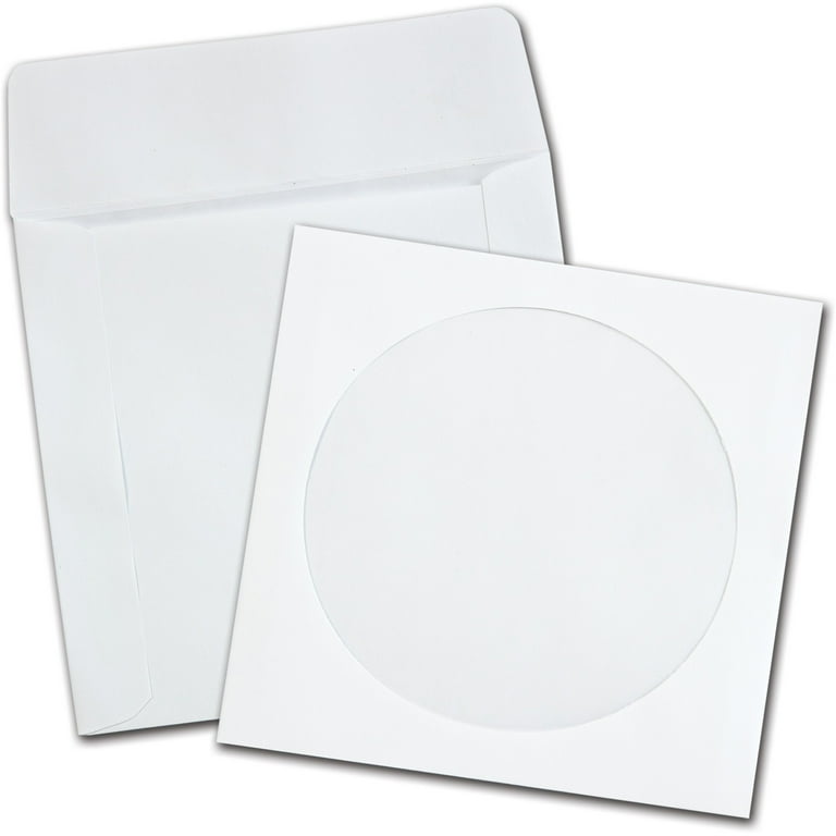 CD/DVD Sleeves, 1 Disc Capacity, White, 250/Box CD/DVD Sleeves, 1 Disc Capacity, White, 250/Box
