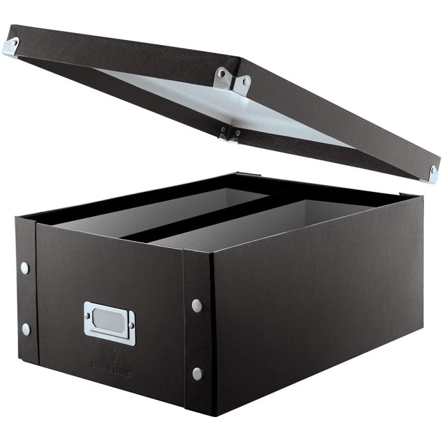 CD & DVD Storage Box Pack of 1 Double Wide 6.1 x 10.5 x 14 Inch